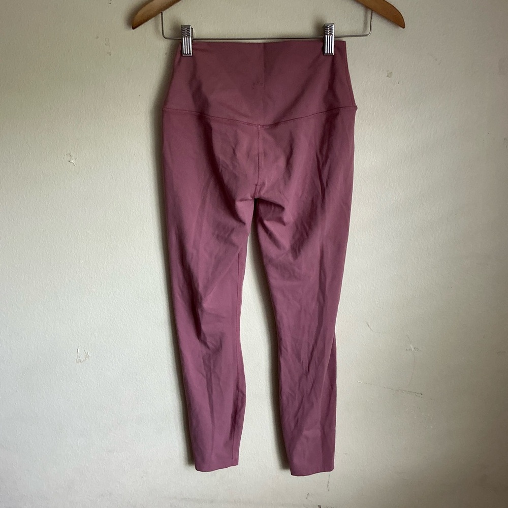 Varley Anthropologie Mauve high waisted Active Leggings
